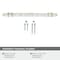 Amerock Carrione 6-5/16 inch 160mm Center-to-Center Marble White/Champagne Bronze Cabinet Pull BP36650MWCZ - alternate 3