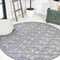 Jonathan Y Talaia Neutral Geometric Dark Gray 5 ft Round Indoor/Outdoor Area Rug IBZ102A-5R - alternate 1