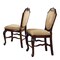 Homeroots Set of Two 24" Beige and Espresso Fabric and Solid Wood Counter Height Bar Chairs, 2PK 573451 - alternate 1