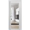 Sartodoors Solid French Door Clear Glass, Lucia 2666 White Silk and Aluminum Strips, Single Regular Panel Fra LUCIA2666ID-WS-36 x 80 - alternate 1
