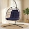 Serenelife Hanging Egg Chair with Stand SWC66DB - alternate 1