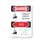 Signmission Safety Sign, OSHA Danger, 24" Height, Forklift Traffic Be Alert Bilingual, D-1824-VK-1265 OS-DS-D-1824-VK-1265 - alternate 1