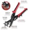 Performance Tool Revolving Leather Hole Punch Pliers, Six Size Punch Wheel, Alloy Steel W7554 - alternate 8