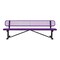 Leisure Craft Bench/Back, Surface Mount, 8ft., Purple B8WBSM-PURPLE - alternate 1