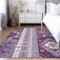 Homeroots 3' X 5' Purple Lavender And Ivory Aztec Washable Indoor Outdoor Area Rug 598496 - alternate 9