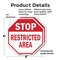 Signmission Stop Restricted Area, 6 inch X 6 inch, Plastic Sign, 2PK OC-P-2PACK-6-177 - alternate 7