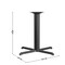 Flash Furniture Restaurant Table X-Base with 4" Dia. Tab, 33 in W, 33 in L, 28 in H, Cast Iron, Iron, Black XU-T3333-GG - alternate 8