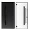 Vdomdoors Steel Door Dekton 0163 Ardesia Nero Entry Door Painted W36xH80 Left hand Inswing DEKTON0163EXD-ARD-W36xH80-LH-I - alternate 5