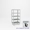 Pucel Five Shelf Heavy Duty Stock Cart, 28 in W x 18 in D x 58 3/4 in H, Light Blue L-1828-P - alternate 1