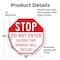 Signmission Stop Do Not Enter Severe Tire Damag, 18 Inch X 18 Inch, Vinyl Decal OC-D-18-238 - alternate 4