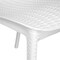 Leisuremod Kent Outdoor Dining Side Chair, White KC19W - alternate 9