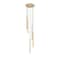 Z-Lite Forest 5 Light Chandelier, Modern Gold, 12 In W x 23.75 In H 919MP24-5R-MGLD-LED - alternate 6