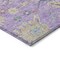 Homeroots 8' Purple Ivory And Denim Blue Round Floral Washable Indoor Outdoor Area Rug 605327 - alternate 9