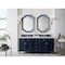 James Martin Vanities Brittany 72'' Dbl Vanity, Victory Blue w/3 CM Eternal Jasmine Pearl Silestone Top w/Wireless Charger 650-V72-VBL-FEJP - alternate 10