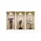 Homeroots Set of Three Boa Faux Niche 3D Peel and Stick Wall Decals, 3PK 565386 - alternate 1