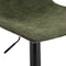 Leisuremod Tilbury Modern Adjustable Bar Stool with Footrest and 360-Degree Swivel, Olive Green, 2PK TS29G2 - alternate 7