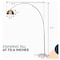 Leisuremod Arco Arched Floor Lamp 75.6in Height with White Round Marble Base and Metal Dome Lamp Shade, Gold ALWH-BGG-13GG - alternate 10