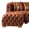 Homeroots Tufted Orange Velvet Modular U Shaped Sofa and Chaise Sectional With Toss Pillows 642273 - alternate 12