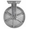 Hyw Products Heavy Duty Caster 12in x 3in Steel Wheel - Rigid 53-12R-A1-SS - alternate 1