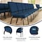 Flash Furniture 18.5"W Stacking Church Chair in Navy Blue Fabric, 4PK 4-XU-CH-60096-NVY-DOT-GG - alternate 9