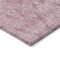 Homeroots 5' X 8' Pink And Ivory Damask Washable Indoor Outdoor Area Rug 616533 - alternate 9