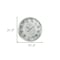 Homeroots 21" Circle Silver Metal and Glass Analog Exposed Gear Wall Clock 485976 - alternate 8