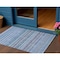 Homeroots 3' X 5' Sky Blue And Navy Blue Striped Washable Indoor Outdoor Area Rug 577805 - alternate 1