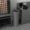 Regal Altair 22 Gallon Round Plastic Gray Wastebasket with Funnel-Top Lid, Heavy-Duty HDPE ZR-TC-500-22RND-GRY+LD-510 - alternate 6
