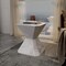 Leisuremod Azure 17 in Modern Round Fiberstone Side Table, Weather-Resistant, Fully Assembled AST17MW - alternate 10
