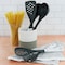 Oster 5 Piece Nylon Kitchen Tool Set in White Marble 137533.05 - alternate 6