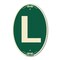 Signmission Letter L, 12 Inch X 18 Inch Architectural Oval, Heavy Gauge Aluminum A-OV-G-1218-22942 - alternate 1