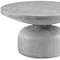 Homeroots 30" Gray Cement Round Pedestal Coffee Table 572273 - alternate 5