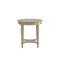 Homeroots 24" Off White Solid Wood Oval End Table With Shelf 286350 - alternate 1