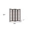 Homeroots 84" Brown Folding Four Panel Screen Room Divider 274878 - alternate 5