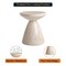 Leisuremod Dune 17 in Round Fiberstone Side Table, Pedestal Base, Weatherproof, Fully Assembled DST17SM - alternate 10