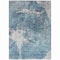 Homeroots 10' X 14' Teal Blue Navy Blue And Gray Abstract Washable Indoor Outdoor Area Rug 582967 - alternate 9