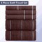 Lavish Home 6PC Bathroom Towels Set 100% Cotton Bathroom Accessories Soft Towel Set for Shower, Gym, Dorm, Spa 67-0024-CH - alternate 9