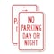 Signmission No Parking Day Or Night, 18'' X 24'' 2 Signs, Heavy Gauge Aluminum, 2PK A-1824-2PACK-25048 - alternate 1