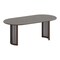 Homeroots 79" Walnut Solid Wood Double Pedestal Base Oval Dining Table 721109 - alternate 1