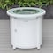 Leisuremod Walbrooke White Patio Round Tank Holder, White WH24W - alternate 8