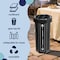 Happimess Fleur 25-Gallon Disposable Corrugated Cardboard Event Trash Can and Recycling Bin, Bridal Black, 2PK HPM1301A-SET2 - alternate 8
