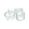 Shepherd Hardware Leg Tip, Round, Plastic, Clear, 1-1/2 in Dia, 1-1/8 in H, 4PK 6214 - alternate 4