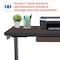 Motionwise Standing Desk, 24 in x48", Adjust Height 28" to 48", Walnut Top, Black Frame SDG48A - alternate 8