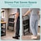 Serenelife 2-Step Ladder, Folding Step Stool for Adults, Wide Anti-Slip Pedal and Handrail, Sturdy Steel Build SLSTL2WH - alternate 5