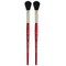 Princeton Velvetouch Oval Mop Brush, Synthetic Bristles, Short Handle Mixed Media, Size 1/2 inch, 2PK P3950OM050 - alternate 1