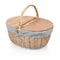 Picnic Time Family Of Brands Country Picnic Basket, Navy Blue & White Stripe 138-00-211-000-0 - alternate 1