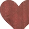 Homeroots 12" Rustic Red Reclaimed Wood Heart Wall Decor 384901 - alternate 4