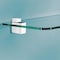 Dolle Cuadro 2.7 in. H X 0.9 in. W X 1.9 in. D White Metal Shelf Clips 16771 - alternate 4