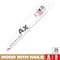 Milwaukee Tool 6" 5 TPI The Ax Sawzall  Blade (25 Pk) 48-00-8021 - alternate 9