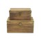 Homeroots Set of Two Natural Wood And Metal Box With Lid, 2PK 489343 - alternate 7